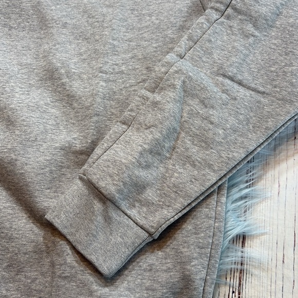 NWT Adidas Grey 3 Stripe Sweatshirt sz L - Picture 5 of 11